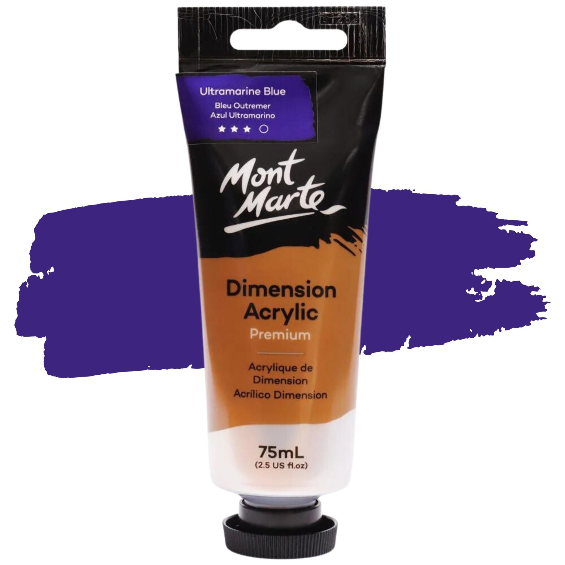 Mont Marte Dimension Acrylic Paint 75ml Ultramarine Blue