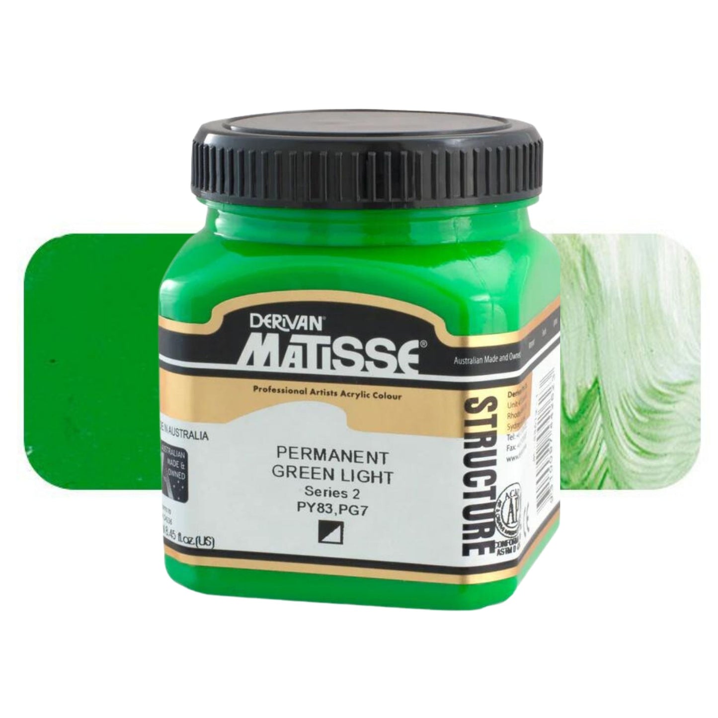 MATISSE STRUCTURE ACRYLIC 250ml S2 Permanent Green Light