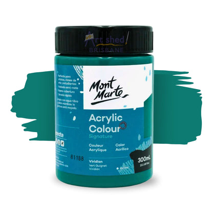 Mont Marte Acrylic Colour Paint 300ml Viridian