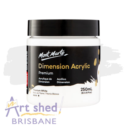 Mont Marte Dimension Acrylic Paint 250ml Titanium White