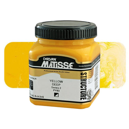 MATISSE STRUCTURE ACRYLIC 250ml S2 YELLOW DEEP