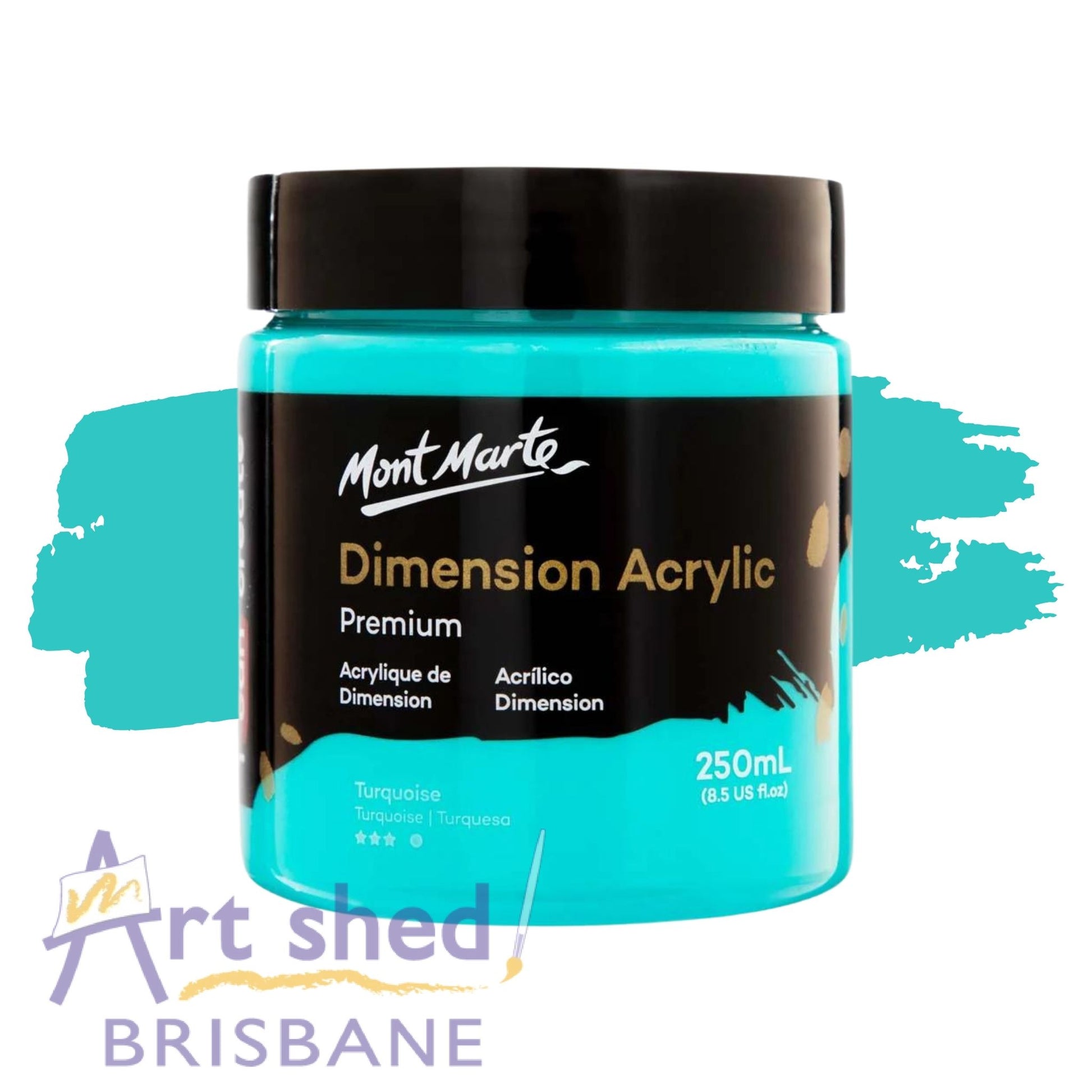 Mont Marte Dimension Acrylic Paint 250ml Turquoise