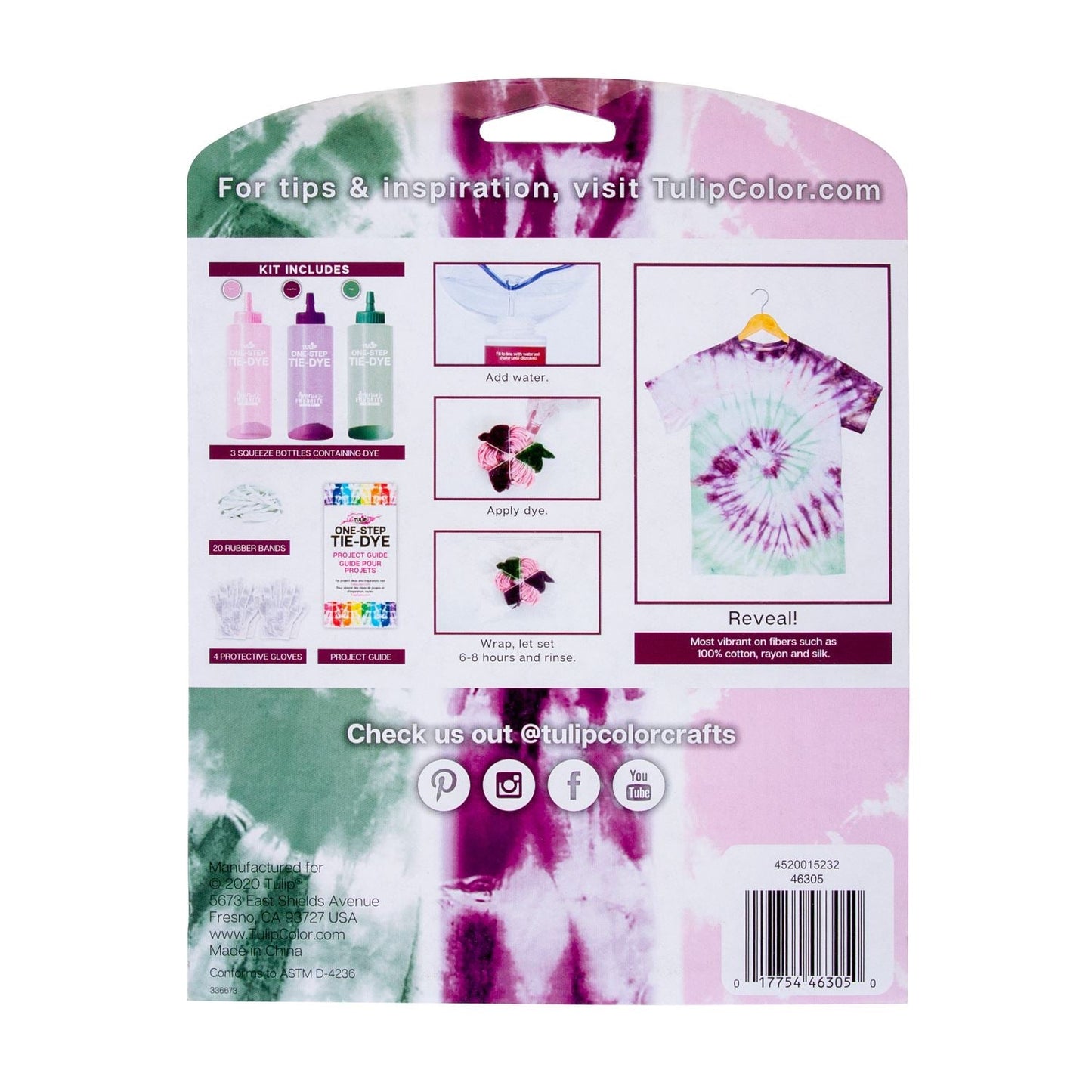 Tulip One Step Tie-Dye Kit 3 Colours - Wildflower