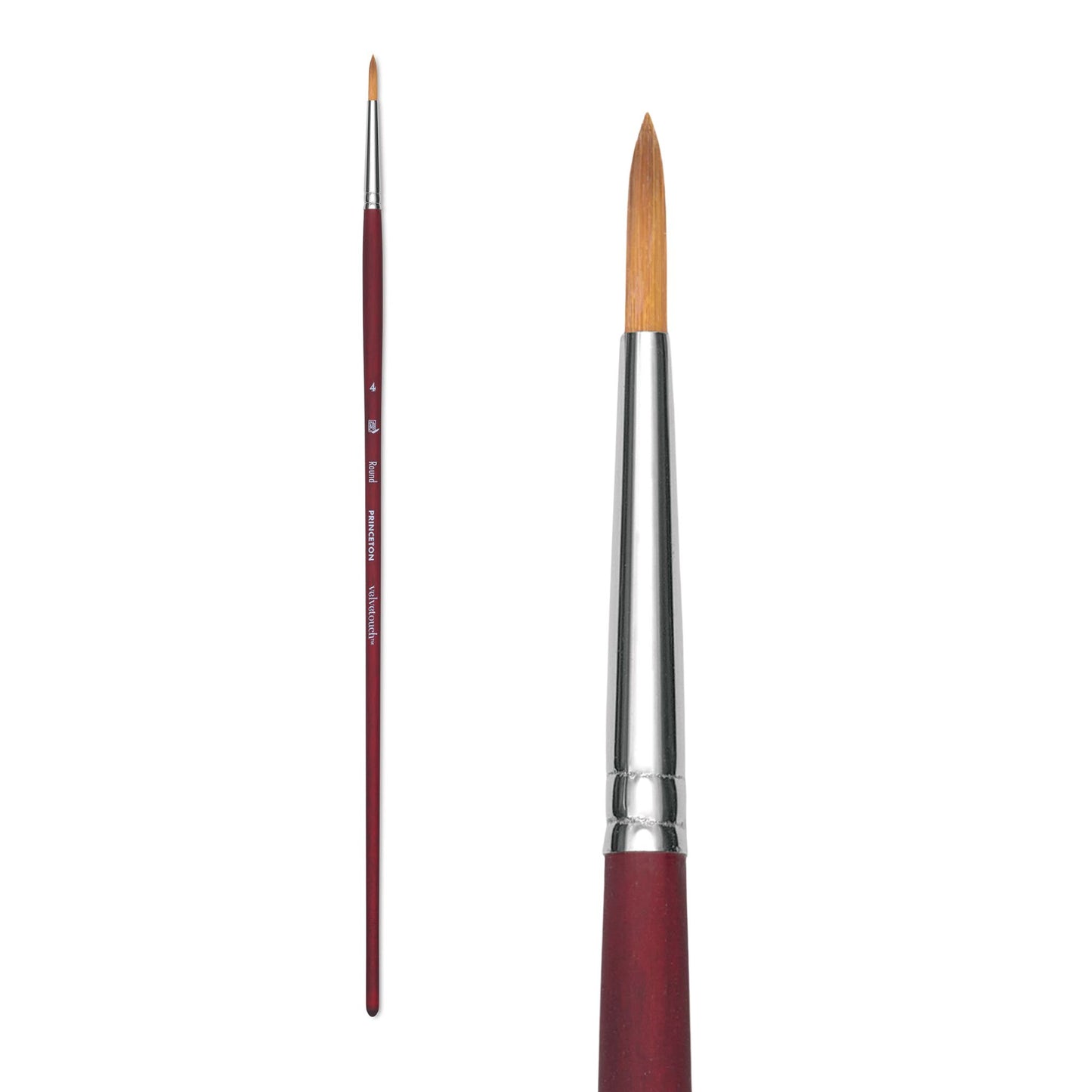 Princeton Velvetouch 3900 Syn Long Handle Round 4