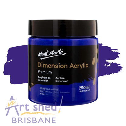 Mont Marte Dimension Acrylic Paint 250ml Ultramarine Blue