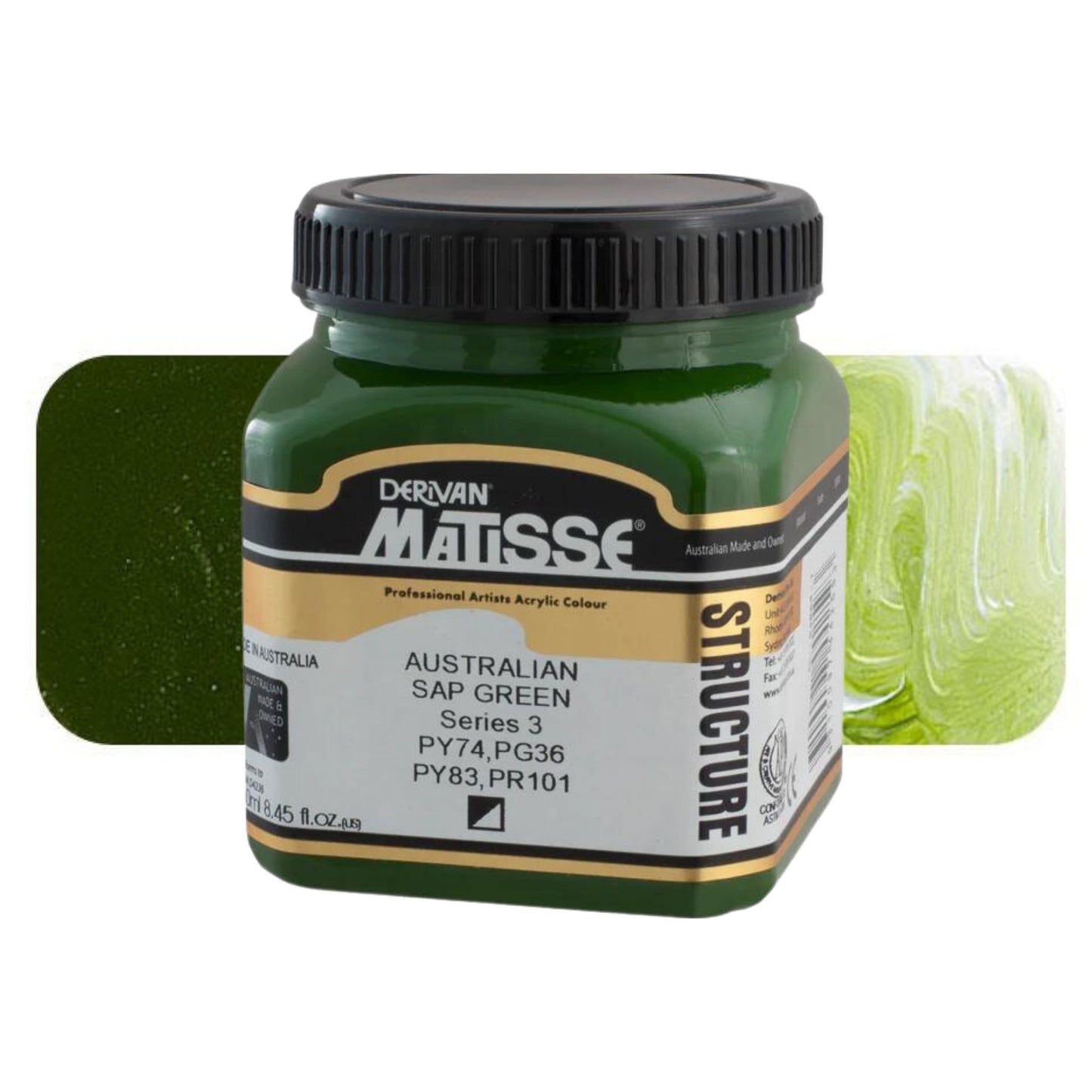 MATISSE STRUCTURE ACRYLIC 250ml S3 AUSTRALIAN SAP GREEN