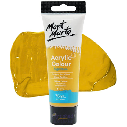 Mont Marte Signature Acrylic Paint 75ml Yellow Ochre