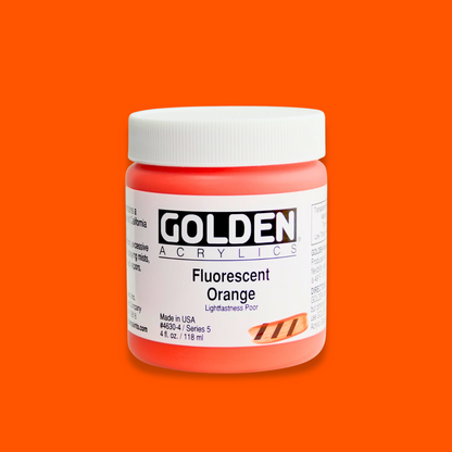 GOLDEN Acrylic 118ml Fluorescent ORANGE