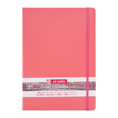 Talens Art Creation Hardback Sketchbook 140gsm 21x30cm Coral