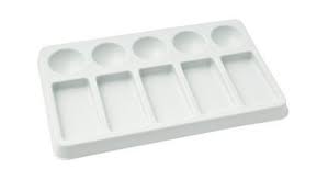 NAM Plastic Palette 9 x 11cm 5 Well/ 5 Slant