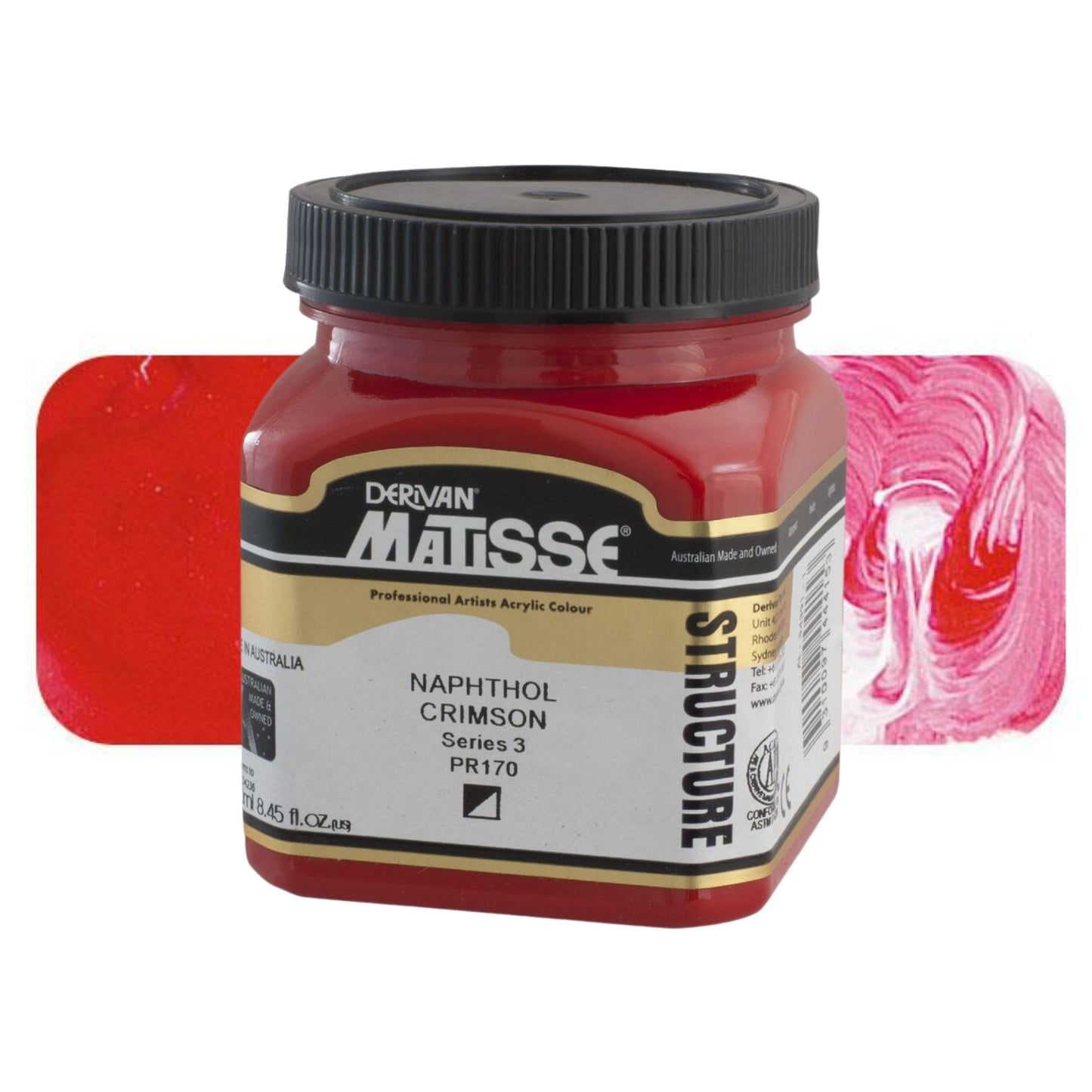 MATISSE STRUCTURE ACRYLIC 250ml S3 Napthol Crimson