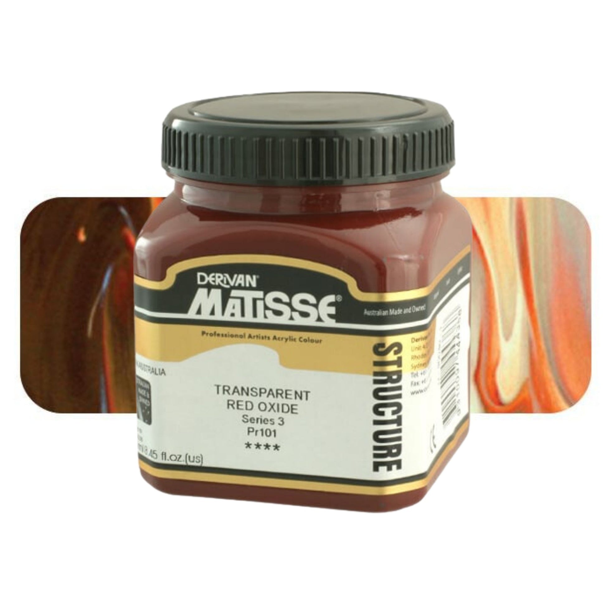 MATISSE STRUCTURE ACRYLIC 250ml S3 TRANSPARENT RED OXIDE