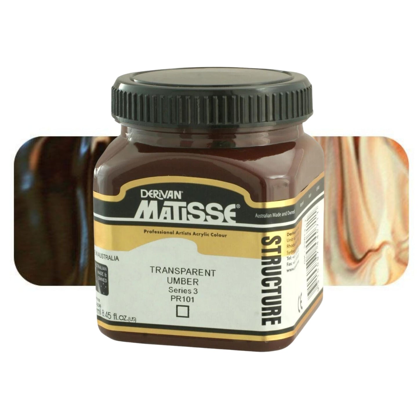 MATISSE STRUCTURE ACRYLIC 250ml S3 TRANSPARENT UMBER