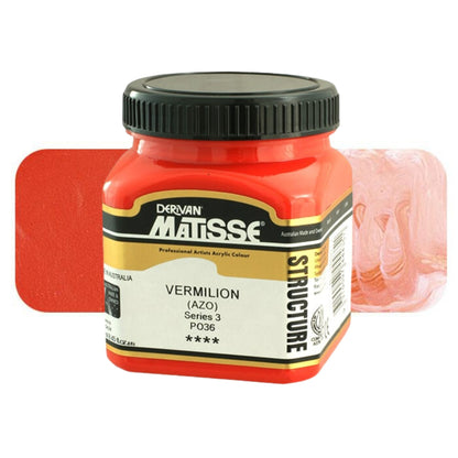 MATISSE STRUCTURE ACRYLIC 250ml S3 VERMILION