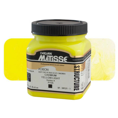 MATISSE STRUCTURE ACRYLIC 250ml S4 CADMIUM YELLOW LIGHT