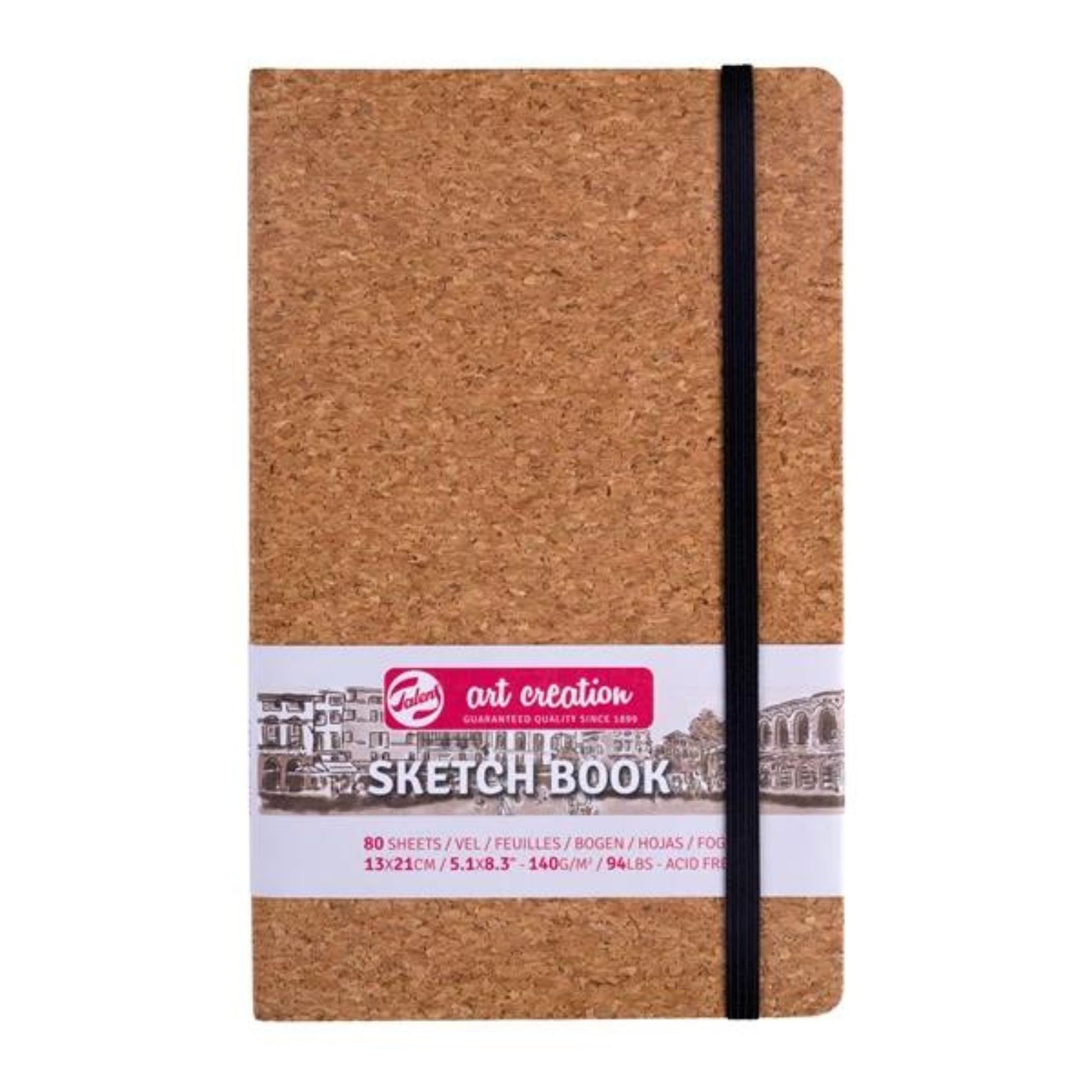 Talens Art Creation Hardback Sketchbook 140gsm 13x21cm Cork