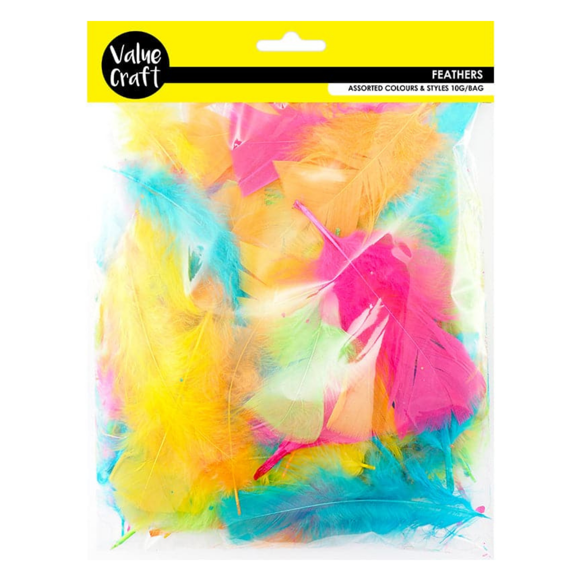 Value Craft Feathers 10g Fluro Mix