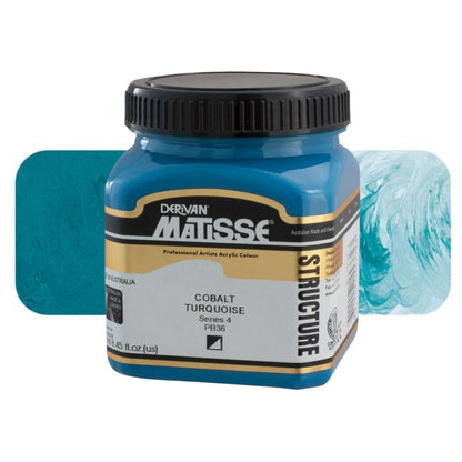 MATISSE STRUCTURE ACRYLIC 250ml S4 COBALT TURQUOISE