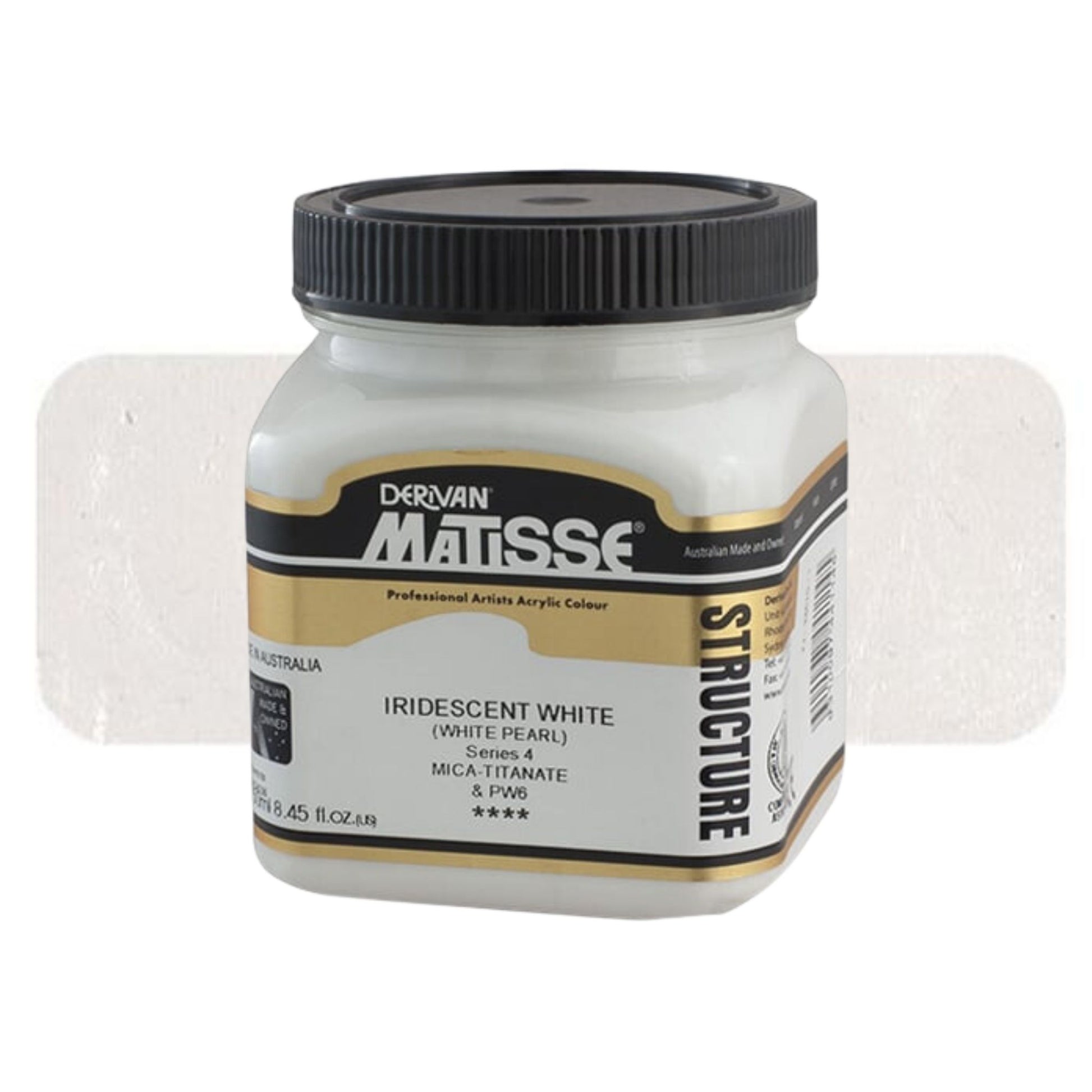 MATISSE STRUCTURE ACRYLIC 250ml S4 IRIDESCENT WHITE