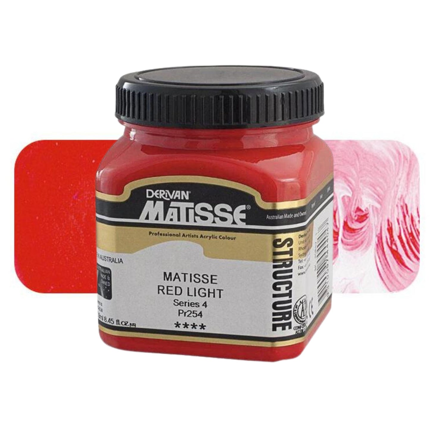 MATISSE STRUCTURE ACRYLIC 250ml S4 MATISSE RED LIGHT