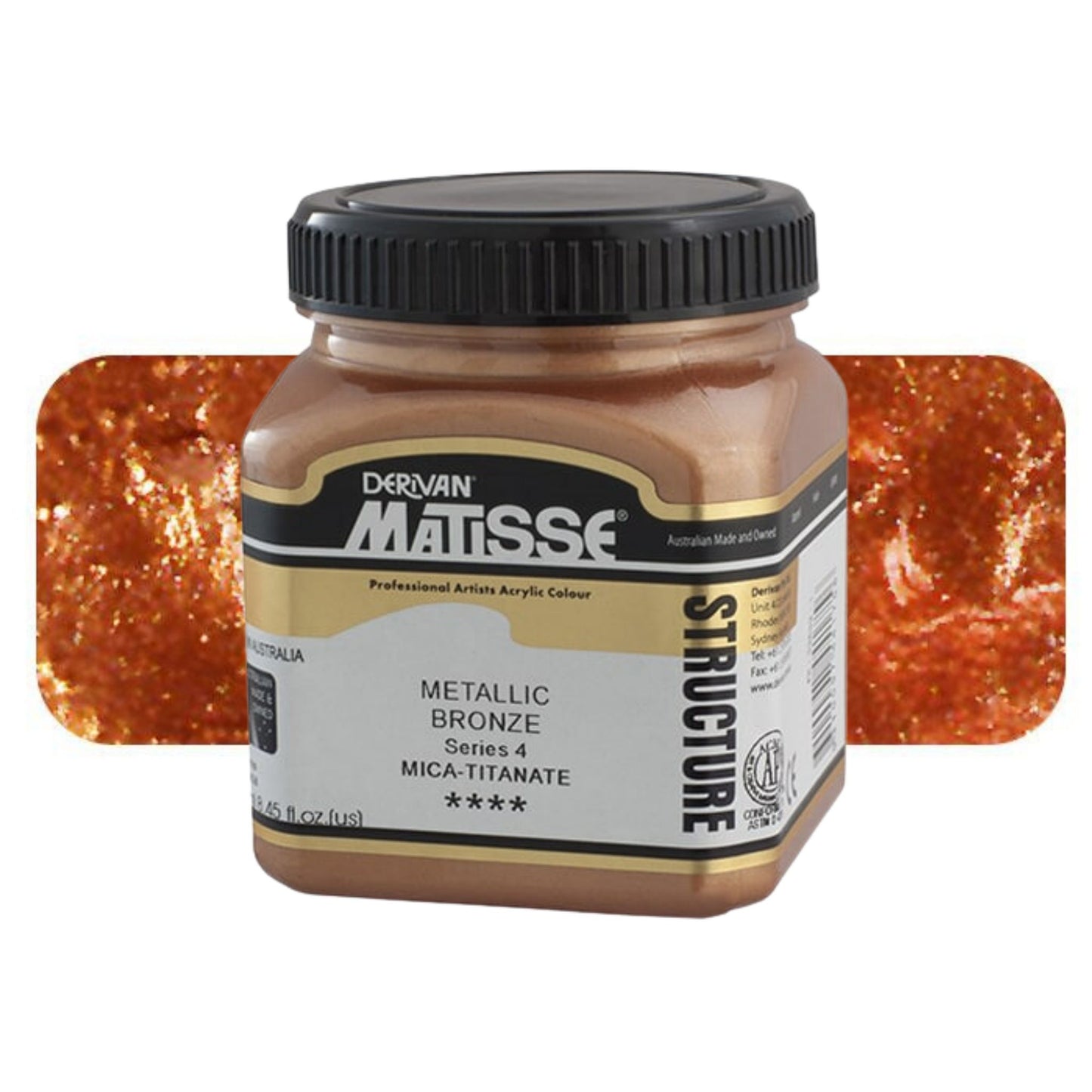 MATISSE STRUCTURE ACRYLIC 250ml S4 METALLIC BRONZE