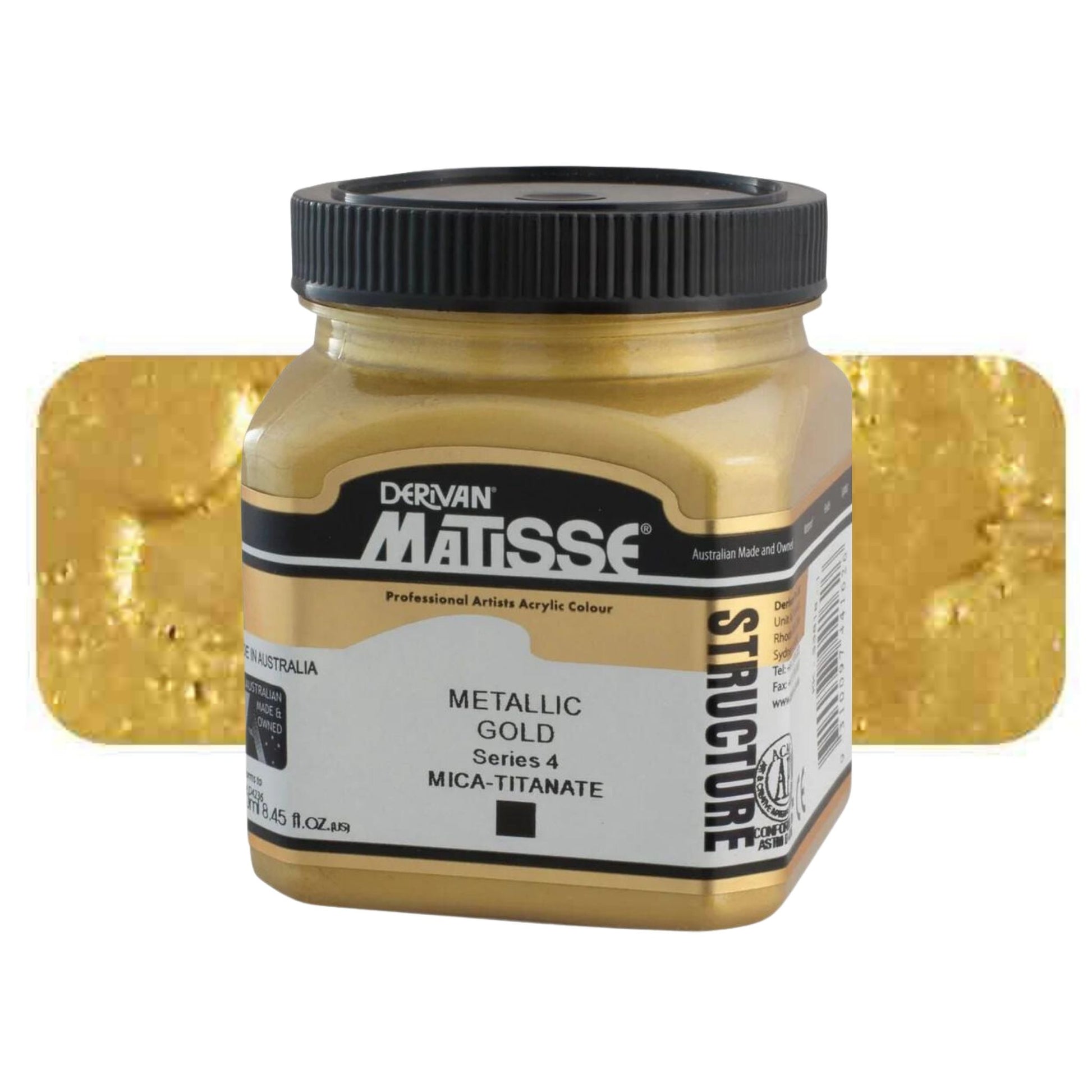 MATISSE STRUCTURE ACRYLIC 250ml S4 METALLIC GOLD