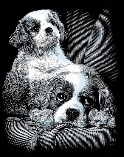 Reeves Scraperfoil - Silver Spaniels