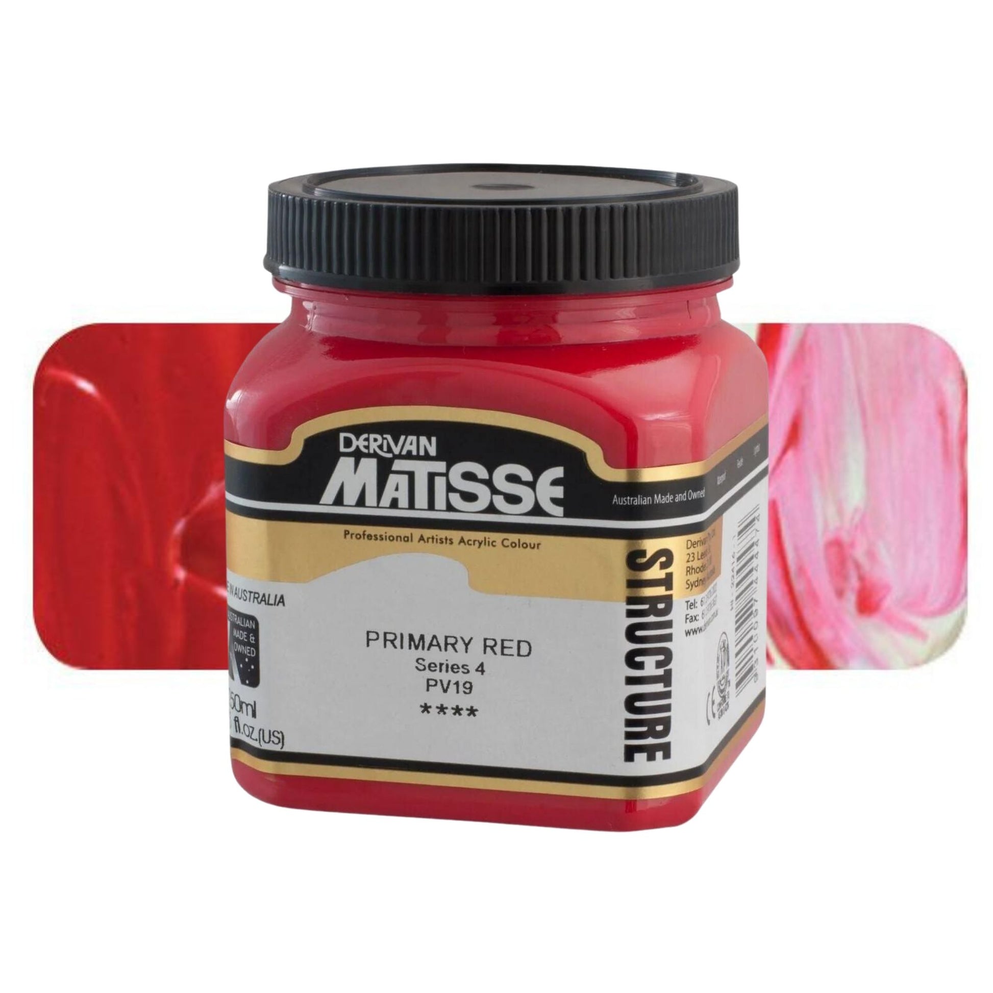 MATISSE STRUCTURE ACRYLIC 250ml S4 PRIMARY RED