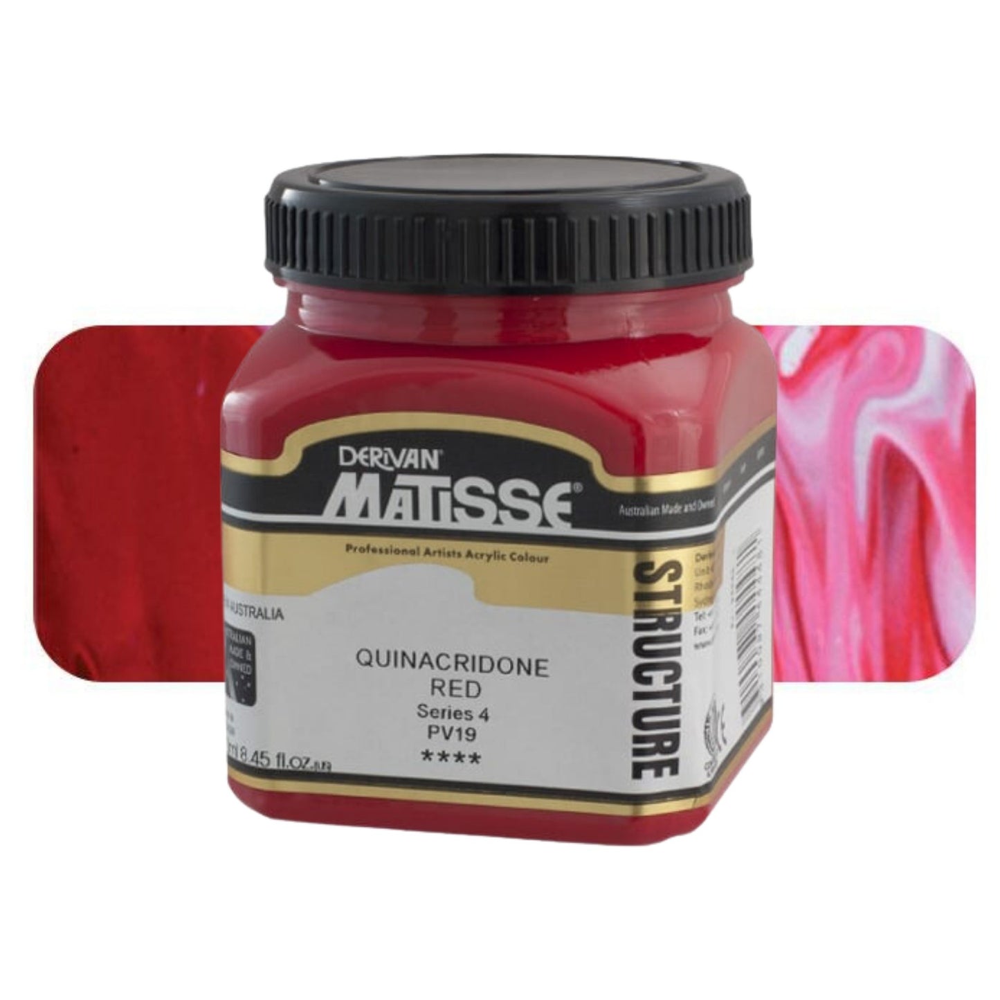 MATISSE STRUCTURE ACRYLIC 250ml S4 Quinacridone Red