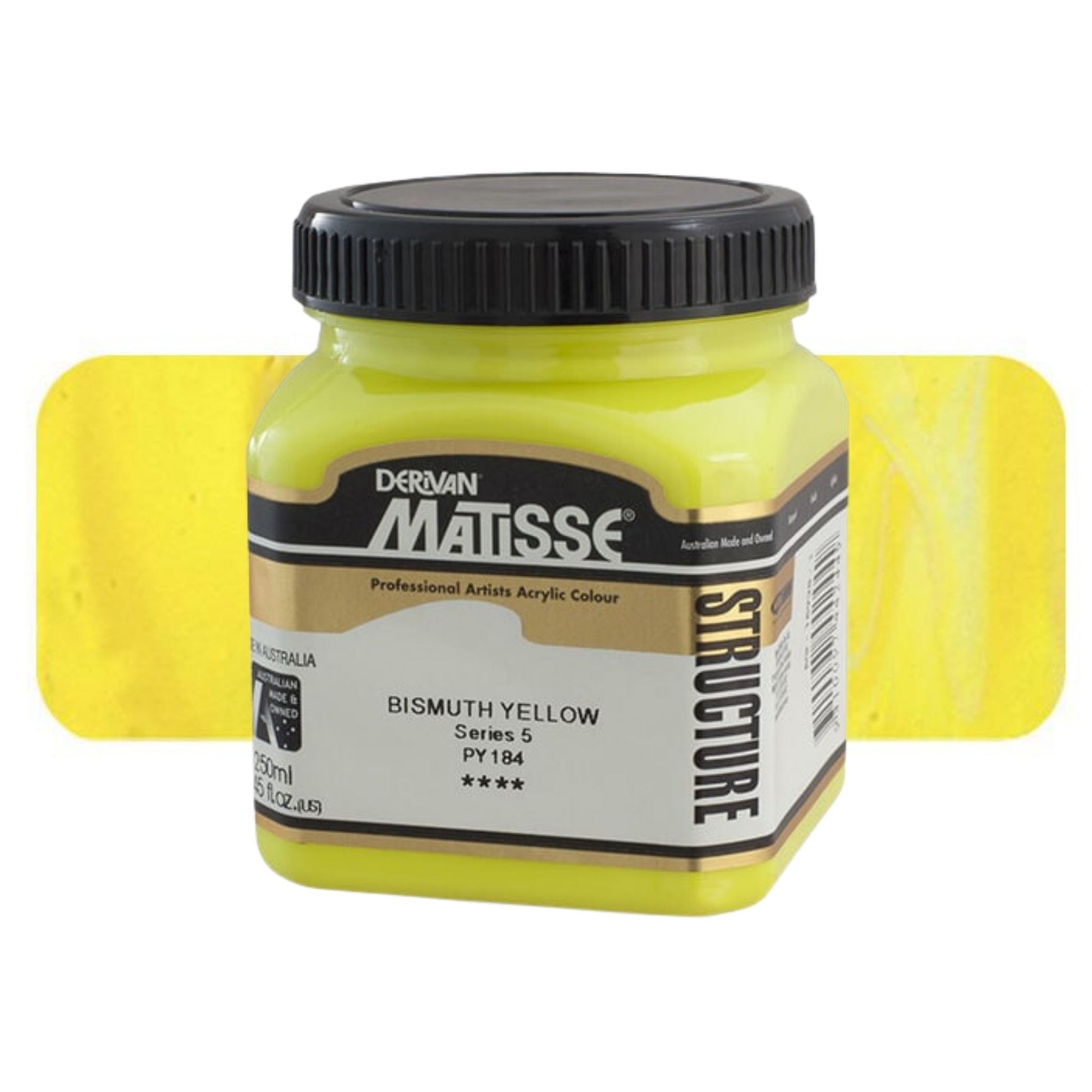 MATISSE STRUCTURE ACRYLIC 250ml S5 BISMUTH YELLOW