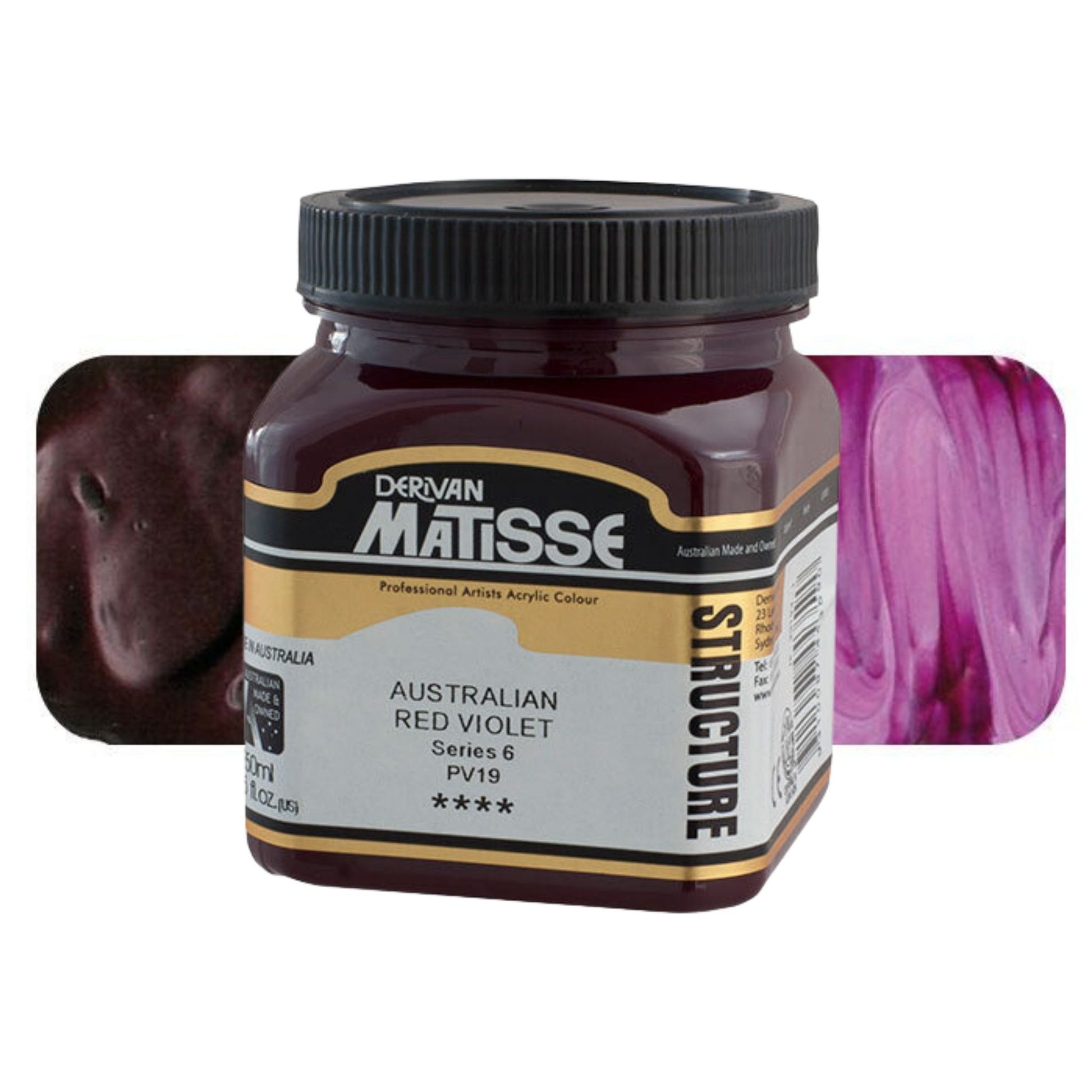 MATISSE STRUCTURE ACRYLIC 250ml S6 AUSTRALIAN RED VIOLET