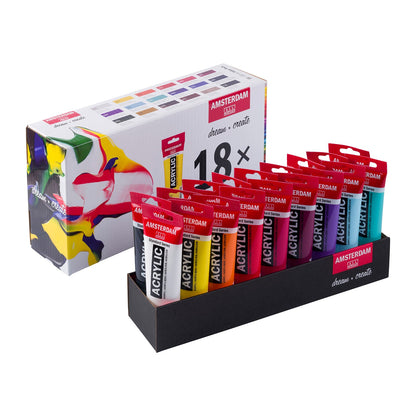 Amsterdam Acrylic Value Pack 18 x 120ml