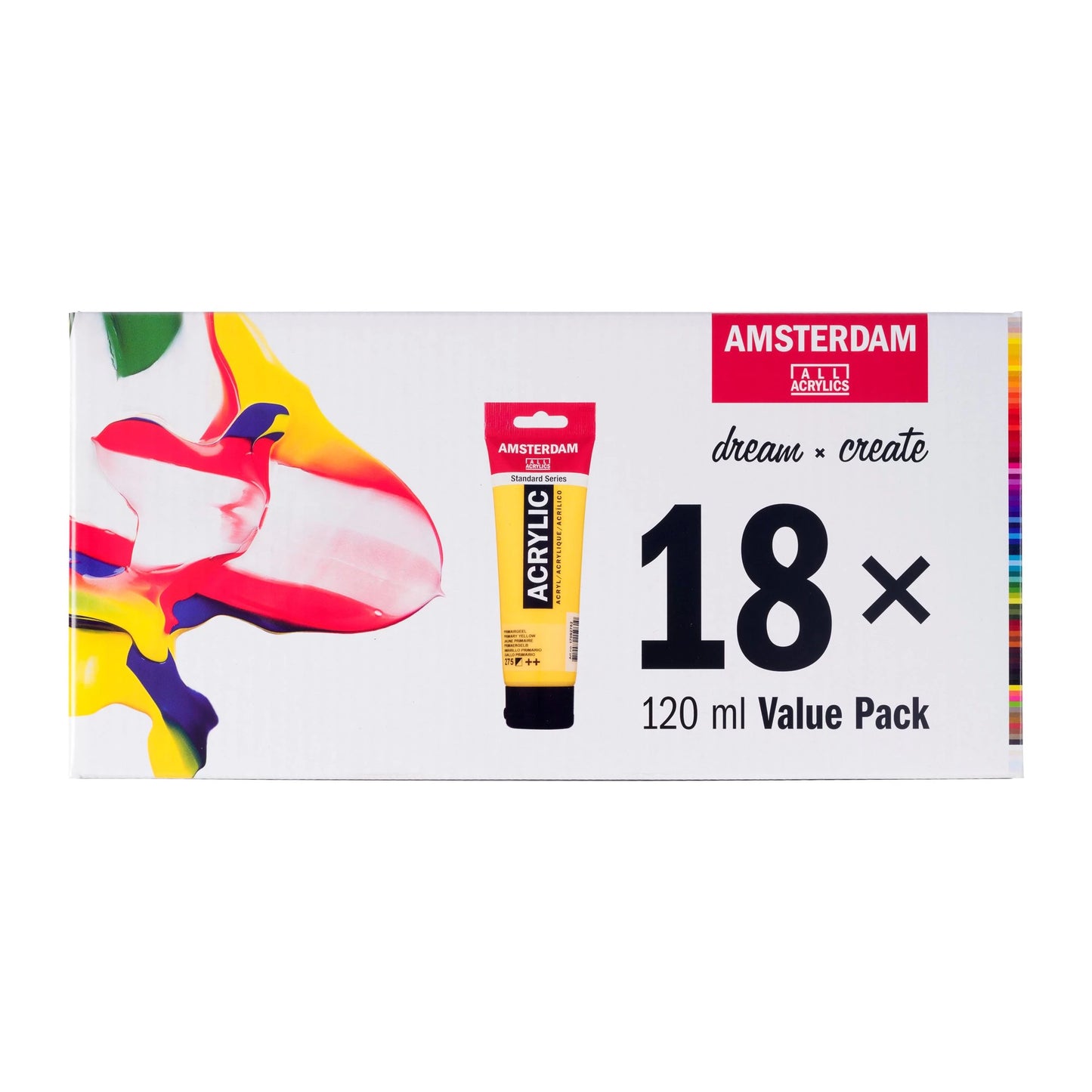 Amsterdam Acrylic Value Pack 18 x 120ml