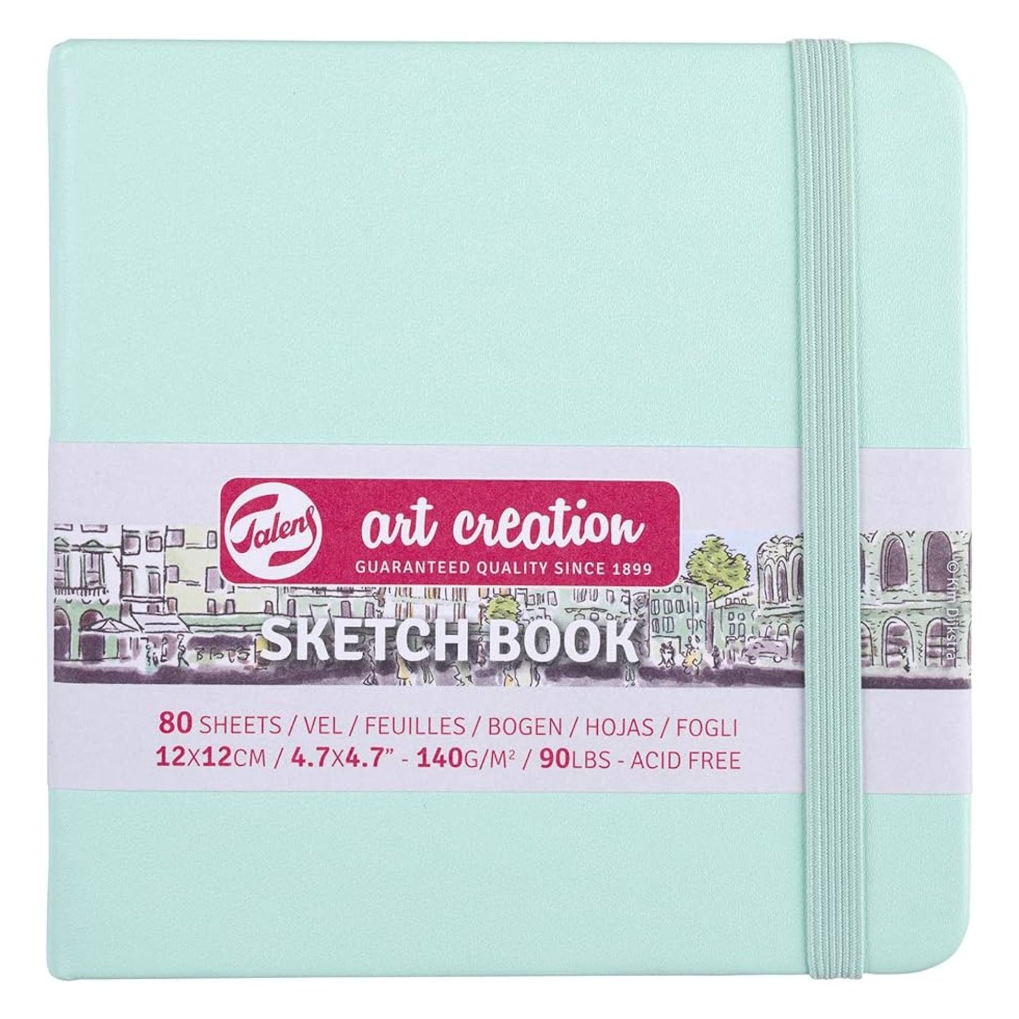 Talens Art Creation Hardback Sketchbook 140gsm 12x12cm Fresh Mint