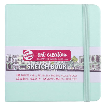 Talens Art Creation Hardback Sketchbook 140gsm 12x12cm Fresh Mint