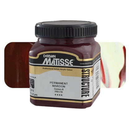 MATISSE STRUCTURE ACRYLIC 250ml S6 PERMANENT MAROON