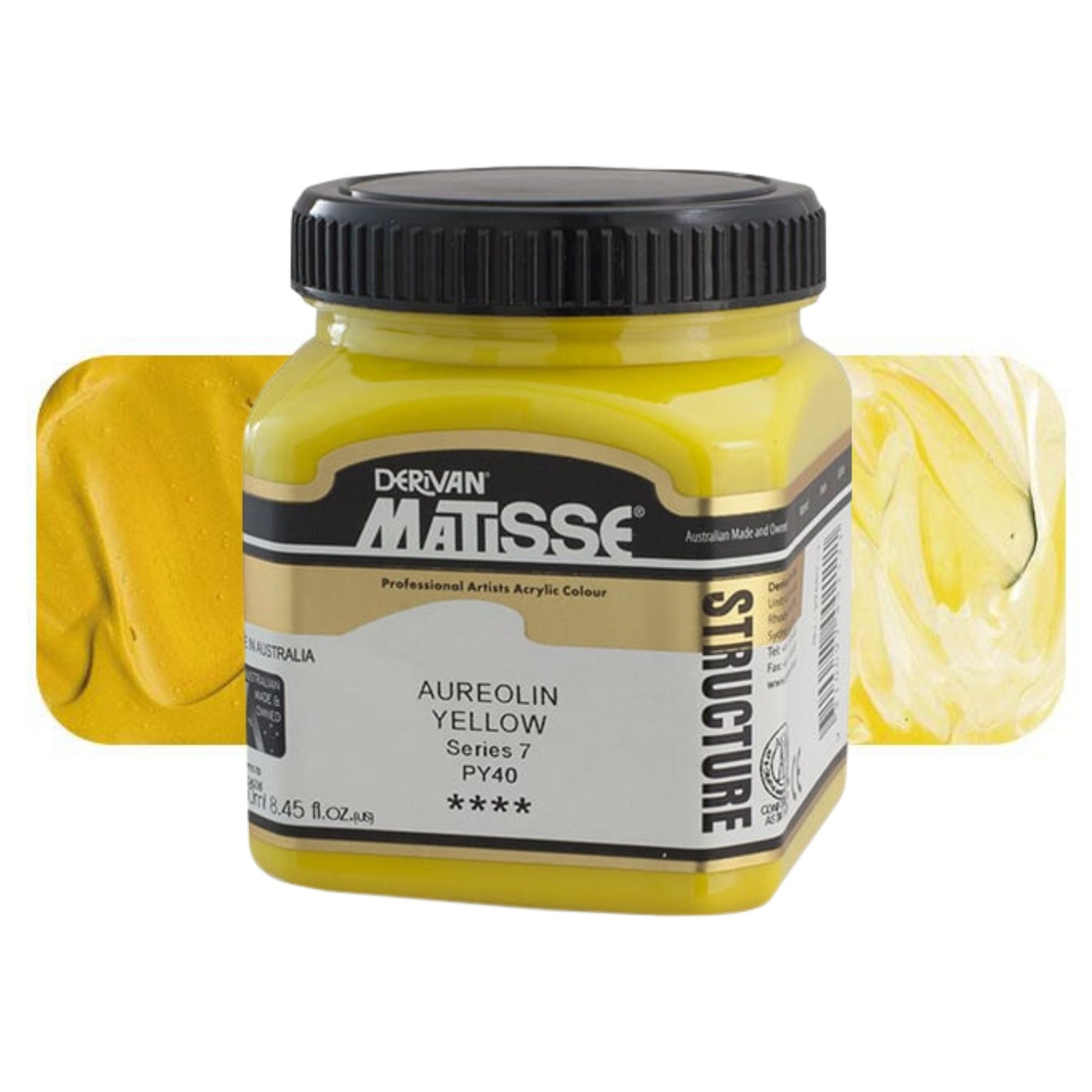 MATISSE STRUCTURE ACRYLIC 250ml S7 AUREOLIN YELLOW