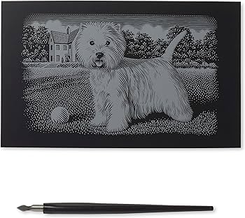 Reeves Mini Scraperfoil - Silver Westie