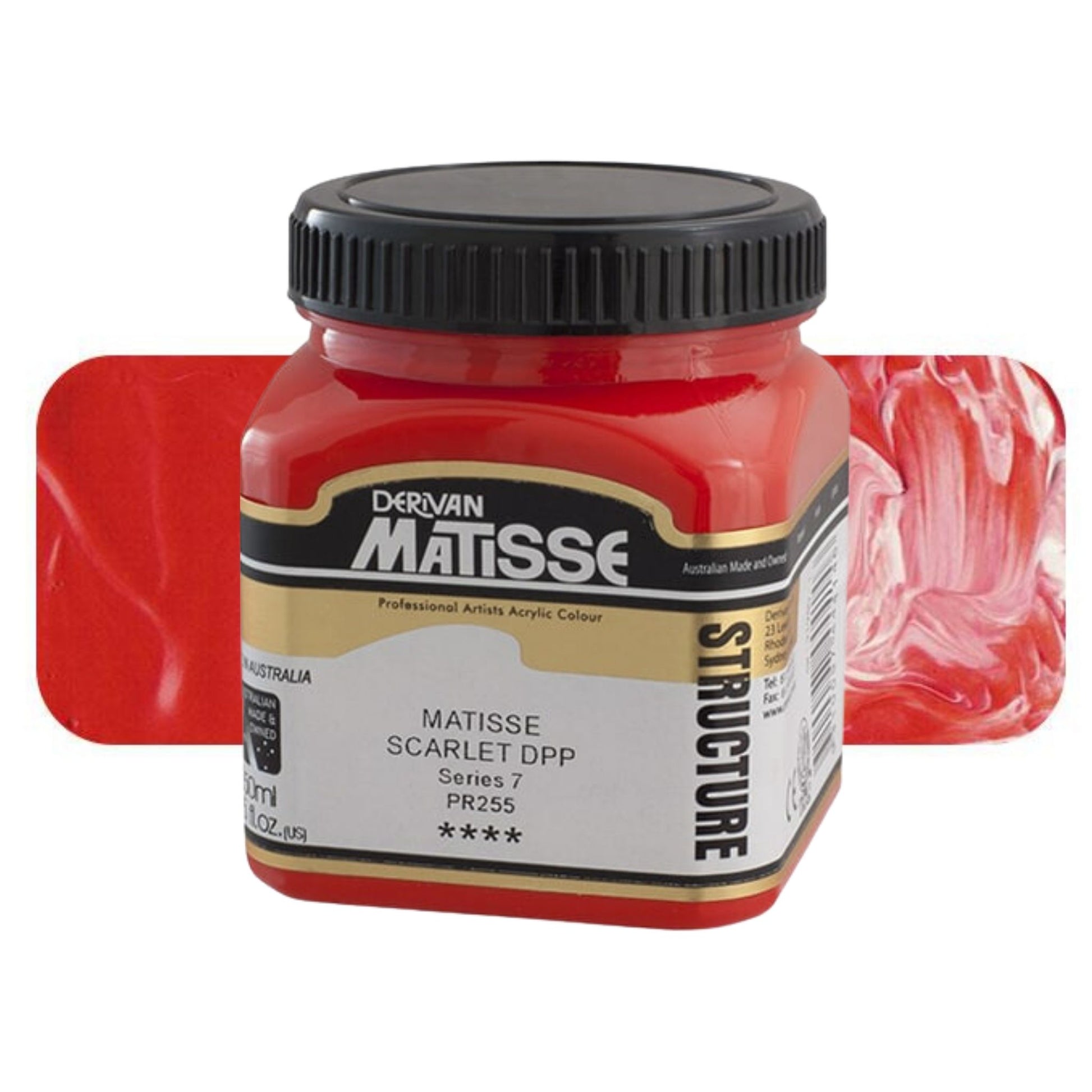 MATISSE STRUCTURE ACRYLIC 250ml S7 MATISSE SCARLET DPP