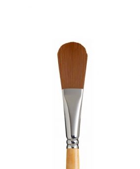 SNAP Brush 9650 Short Handle Gold Taklon Oval Wash 3/4 inch