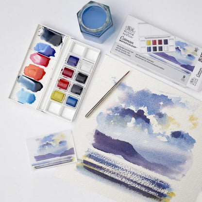 Winsor Newton COTMAN WC Pocket Set 8 Half Pans - Skyscape