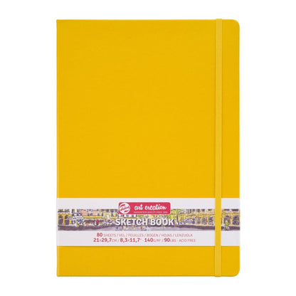 Talens Art Creation Hardback Sketchbook 140gsm 21x30cm Golden Yellow