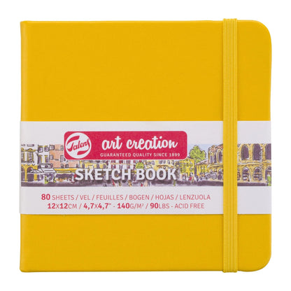 Talens Art Creation Hardback Sketchbook 140gsm 12x12cm Golden Yellow