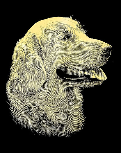 Reeves Scraperfoil - Gold Golden Retriever