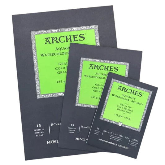 ARCHES 185g Watercolour Pad Medium