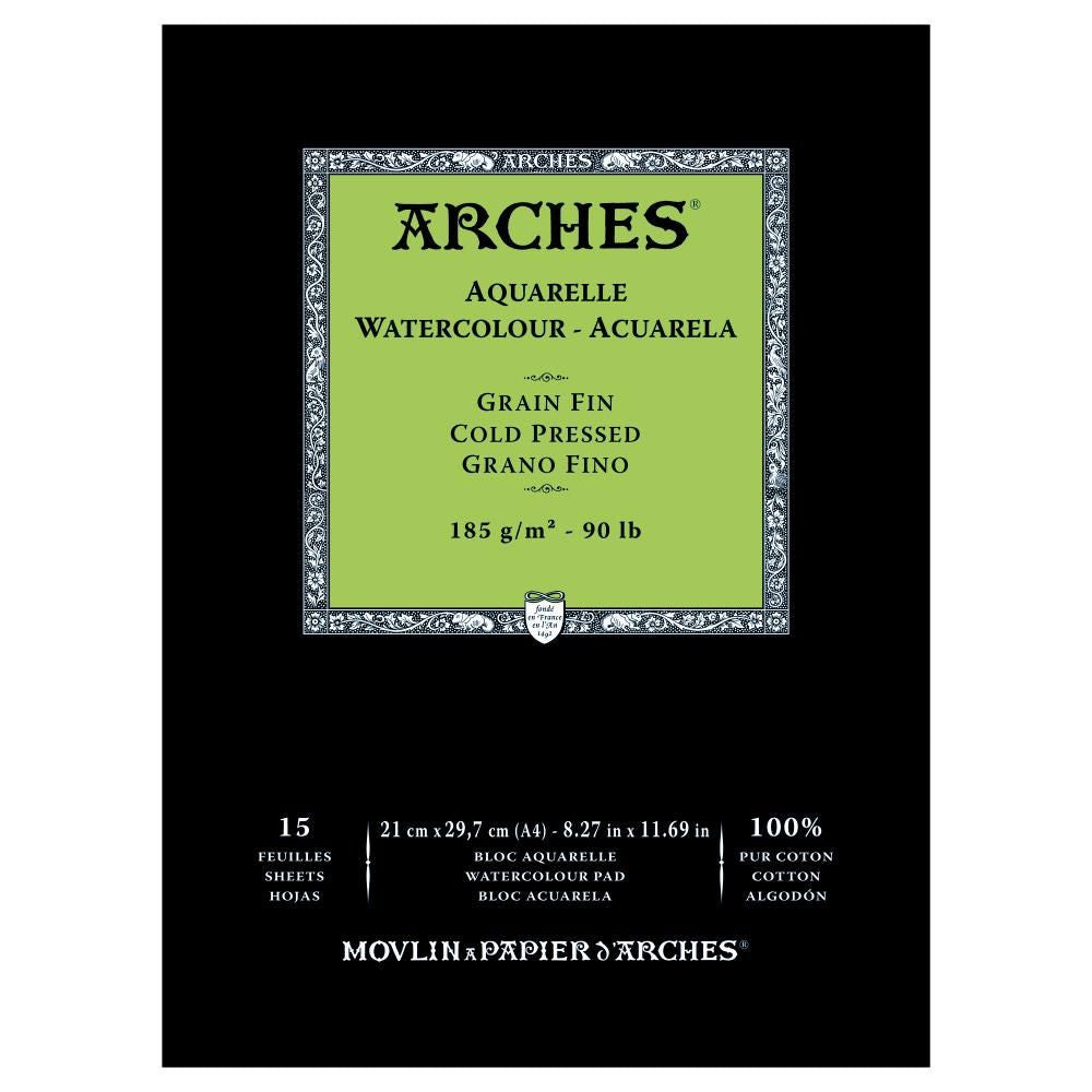 ARCHES 185g Watercolour Pad Medium