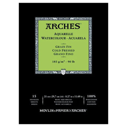 ARCHES 185g Watercolour Pad Medium