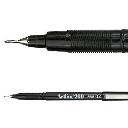 ARTLINE 200 FINELINER PEN 0.4MM BLACK