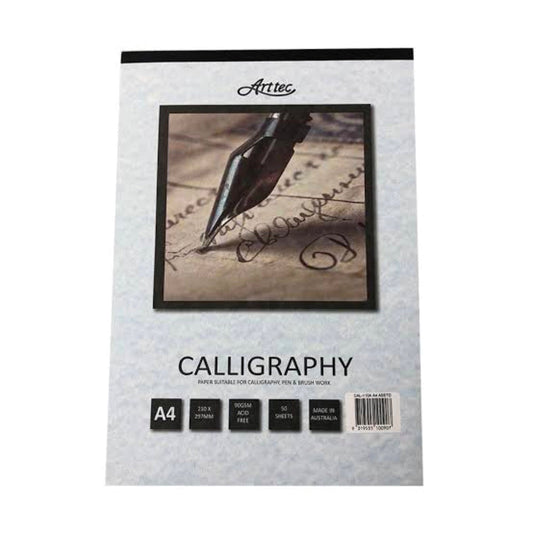 ARTTEC CALLIGRAPHY PAD 90gsm 50 SHEETS Assorted A4