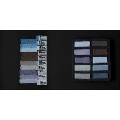 AS Extra Soft Square Pastels Box of 10 - Warm Greys